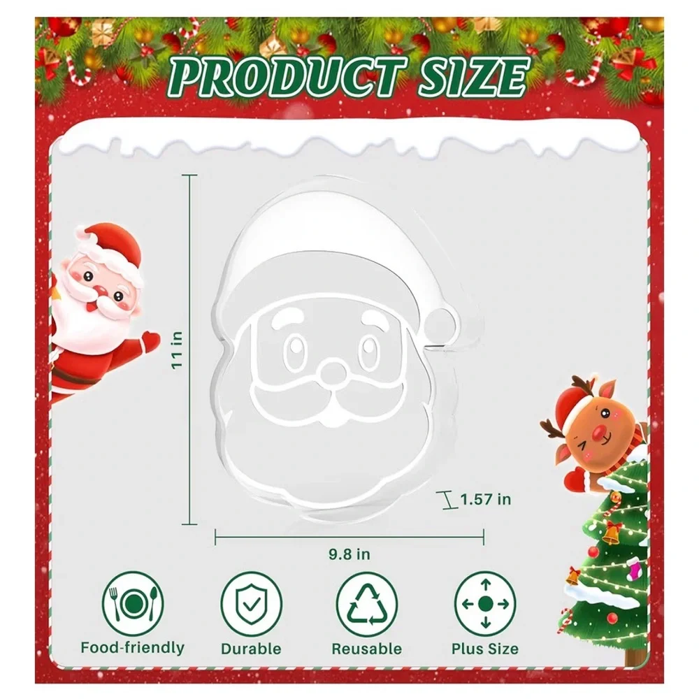 Santa Claus Acrylic Party Tray